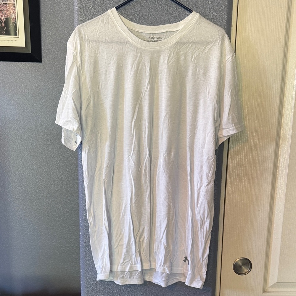 Under Armour White Short Sleeve Tee